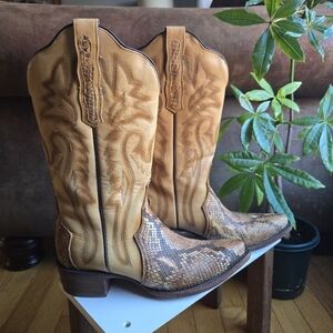 J.B. Dillon Genuine Python Women's Reserve Cowboy Boots
